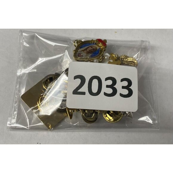 Enameled Pin LOT 12 Religious Cross Catholic Mary Angel TBN Lighthouse Doves - Picture 7 of 7